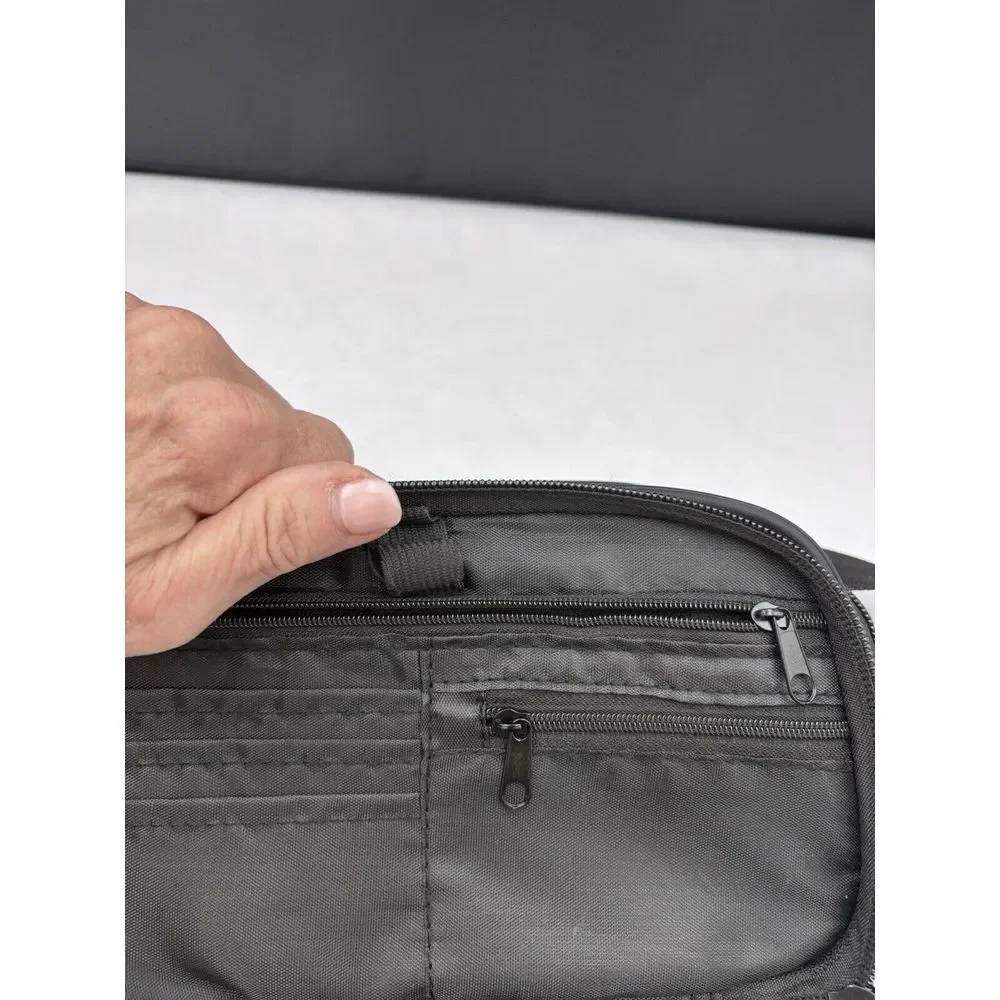 Protégé, Black Nylon Fanny Pack Missing 1 Zipper Pull LNWOT (1102) Not Crossbody